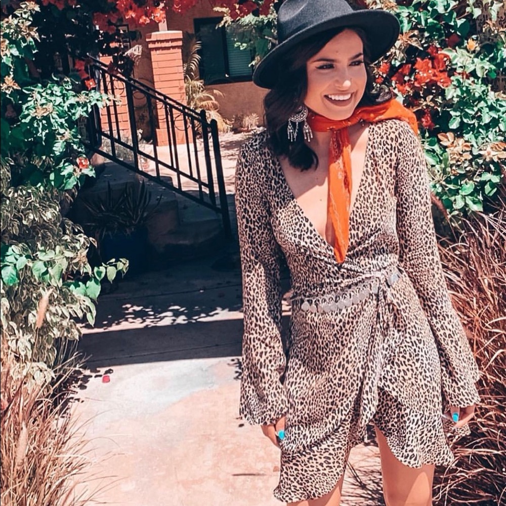 Cute Leopard Ruffled Dress